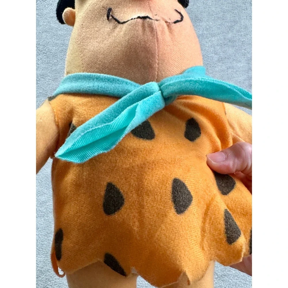 The Flintstones Fred Flintstone Plush Soft Toy Orange Tunic Tie Hanna-Barbera